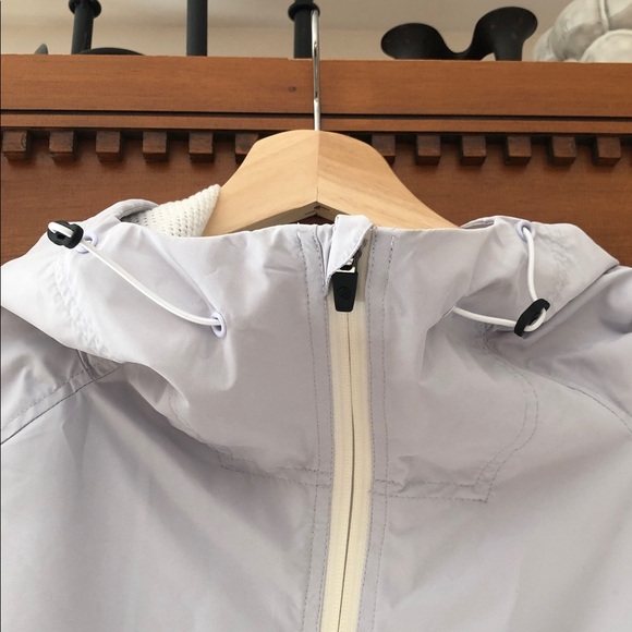 MPG icy blue rain jacket with hood and mesh lining - Picture 5 of 8